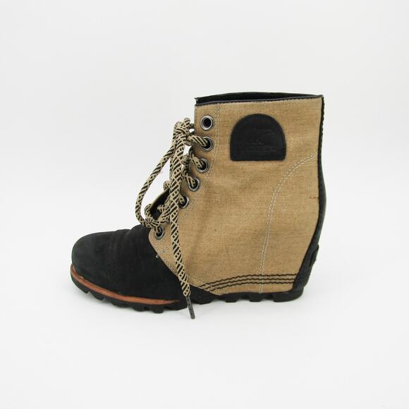 Sorel Shoes - Sorel Boots Womens Size 7 EU 38 Joan of Arctic Wedge PDX 1964 Ankle Tan